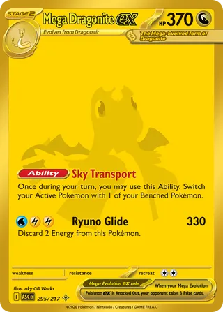 Mega Dragonite ex - Ascended Heroes (Secret Rare) [ASC-295] English / Near Mint / Normal