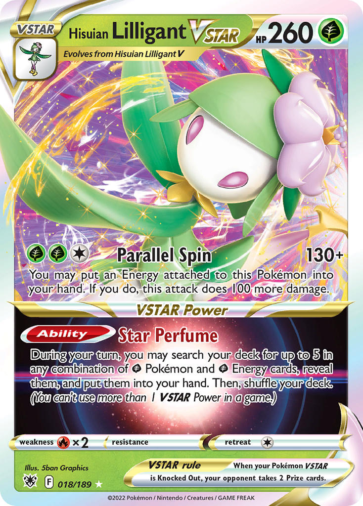Hisuian Lilligant VSTAR - Astral Radiance (Ultra Rare) [ASR-018] English / Near Mint / Normal