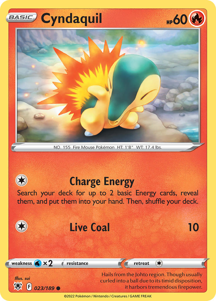 Cyndaquil - Astral Radiance (Common) [ASR-023] English / Near Mint / Normal