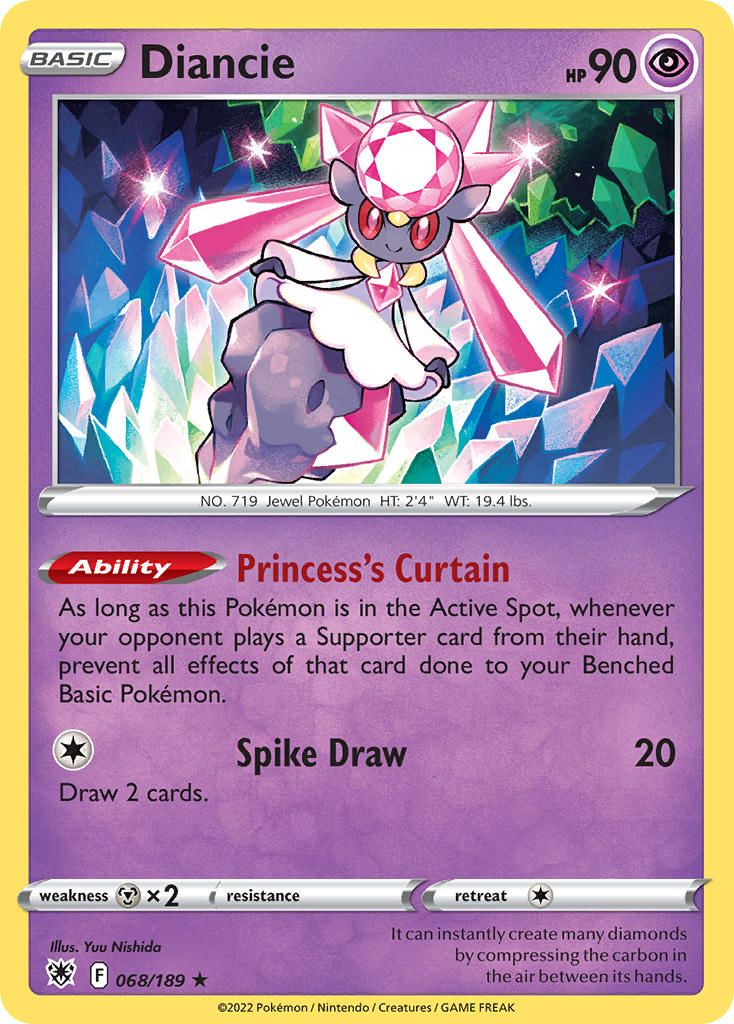 Diancie - Astral Radiance (Holo Rare) [ASR-068] English / Near Mint / Normal