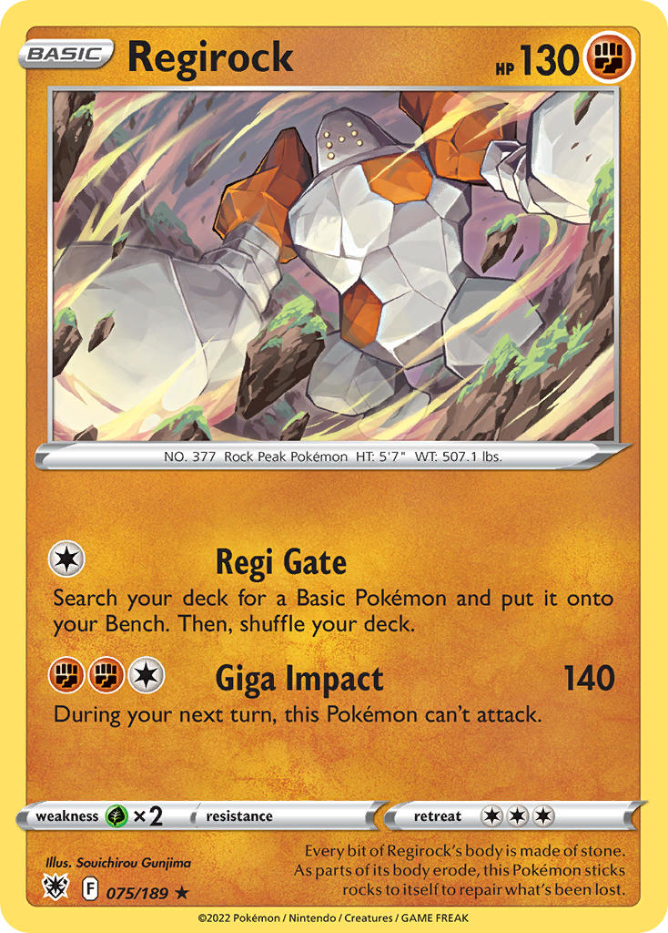 Regirock - Astral Radiance (Rare) [ASR-075] English / Near Mint / Normal