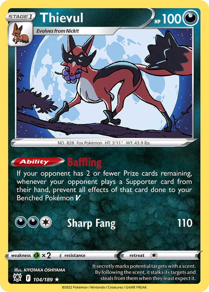 Thievul - Astral Radiance (Rare) [ASR-104] English / Near Mint / Normal