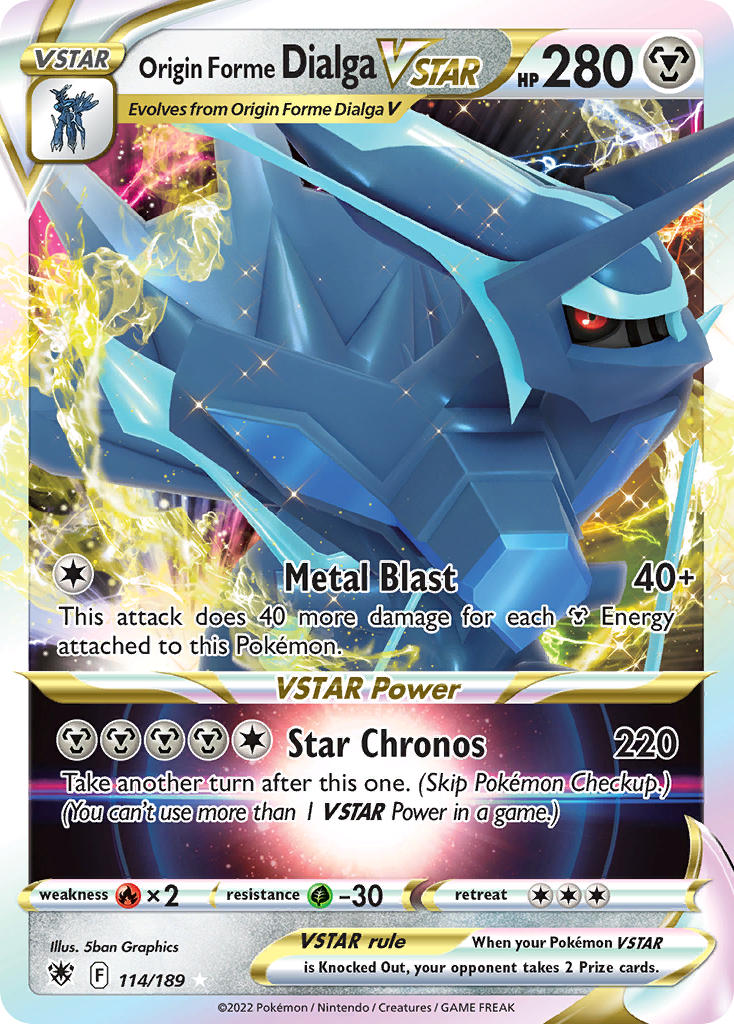 Origin Forme Dialga VSTAR - Astral Radiance (Ultra Rare) [ASR-114] English / Near Mint / Normal