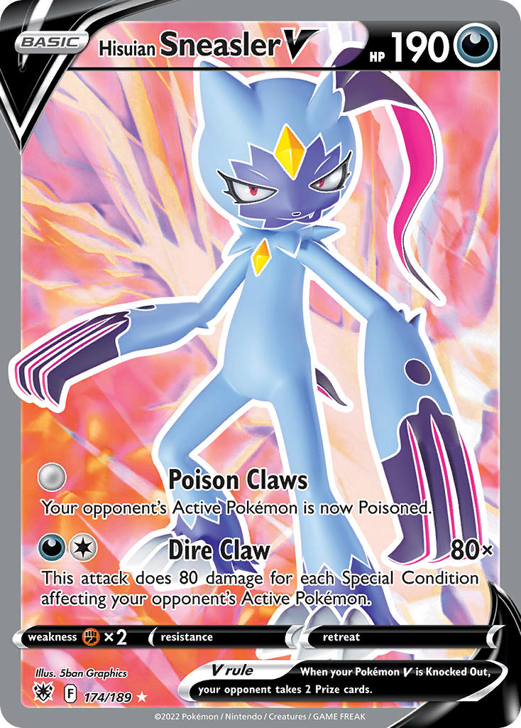 Hisuian Sneasler V - Astral Radiance (Ultra Rare) [ASR-174] English / Near Mint / Normal