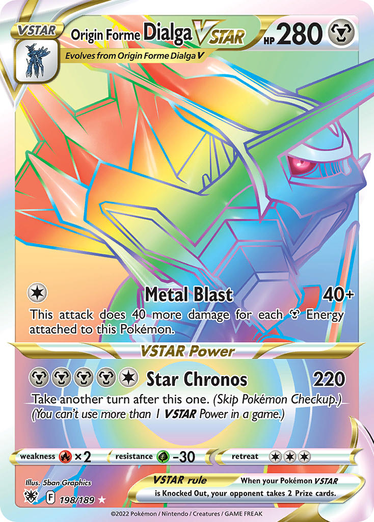 Origin Forme Dialga VSTAR - Astral Radiance (Secret Rare) [ASR-198] English / Near Mint / Normal