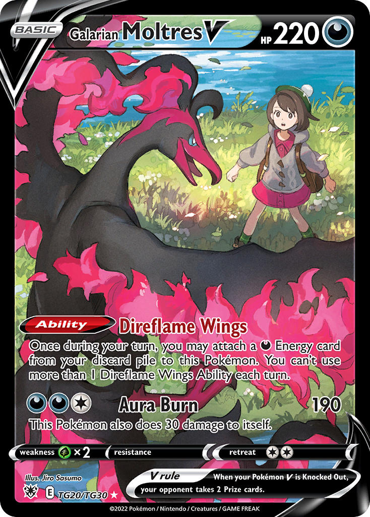 Galarian Moltres V - Astral Radiance (Ultra Rare) [ASR-TG20] English / Near Mint / Normal