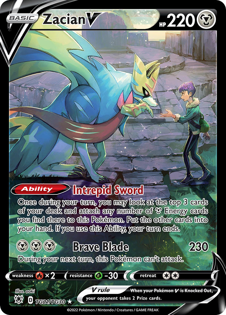 Zacian V - Astral Radiance (Ultra Rare) [ASR-TG21] English / Near Mint / Normal