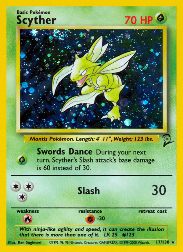 Scyther - Base Set 2 (Holo Rare) [B2-17] English / Near Mint / Normal