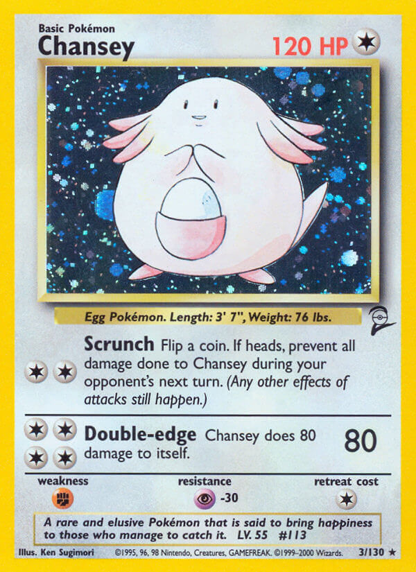 Chansey - Base Set 2 (Holo Rare) [3] Kortspil
