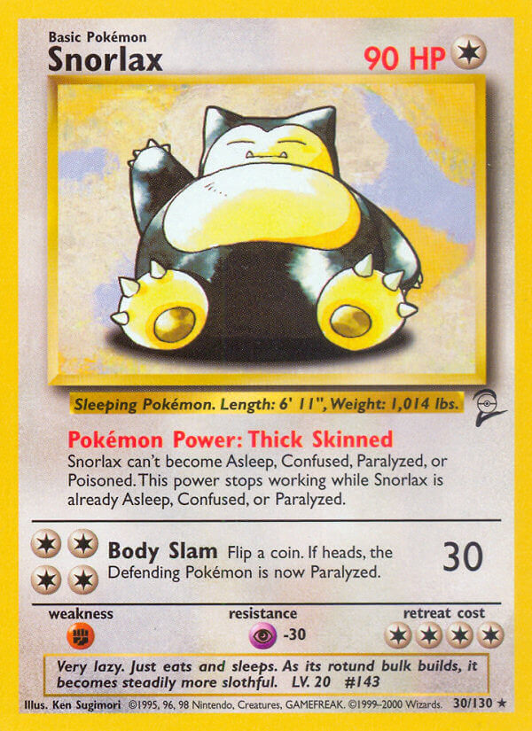 Snorlax - Base Set 2 (Rare) [B2-30] English / Played / Normal