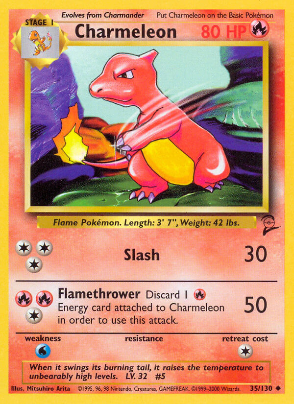 Charmeleon⁣ - Base Set 2⁣ (Uncommon)⁣ [35] English / Poor / Normal