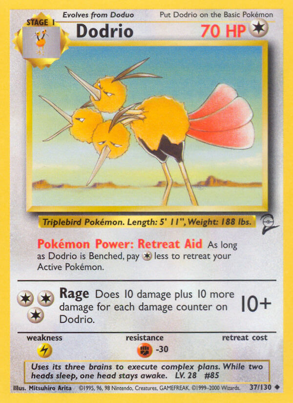 Dodrio⁣ - Base Set 2⁣ (Uncommon)⁣ [37] English / Played / Normal