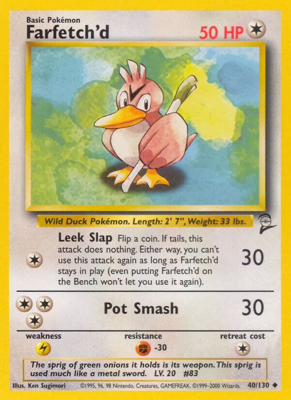 Farfetch'd⁣ - Base Set 2⁣ (Uncommon)⁣ [40] English / Light Played / Normal