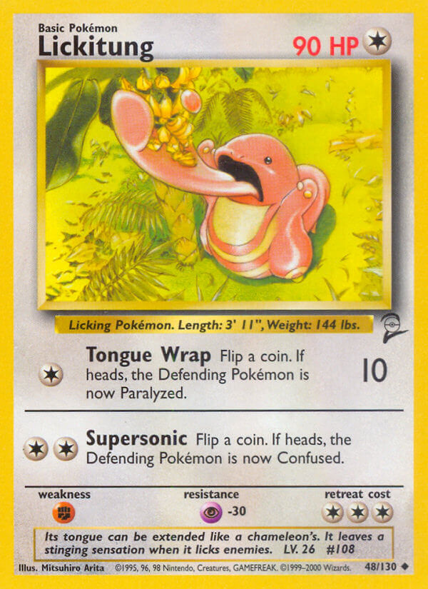 Lickitung - Base Set 2 (Uncommon) [B2-48] English / Near Mint / Normal