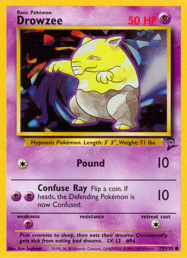 Drowzee⁣ - Base Set 2⁣ (Common)⁣ [73] English / Near Mint / Normal