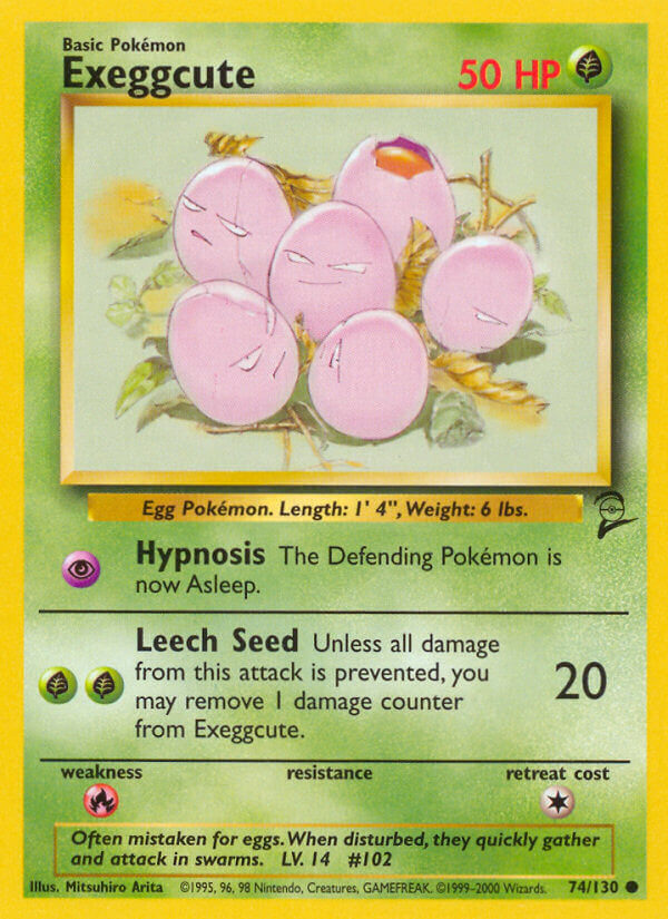 Exeggcute⁣ - Base Set 2⁣ (Common)⁣ [74] English / Near Mint / Normal