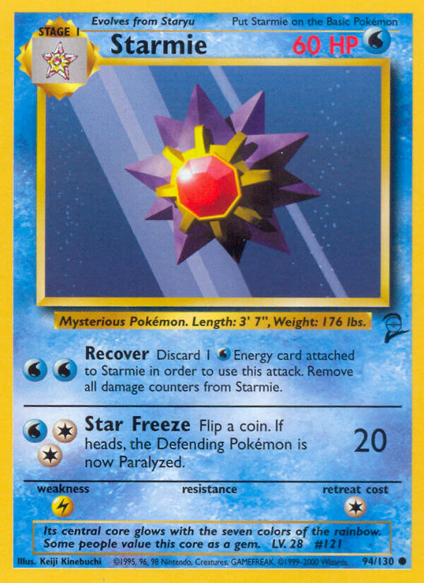 Starmie⁣ - Base Set 2⁣ (Common)⁣ [94] English / Excellent / Normal