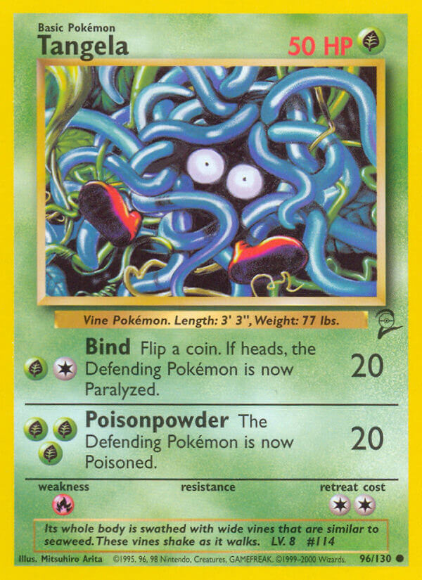 Tangela⁣ - Base Set 2⁣ (Common)⁣ [96] English / Excellent / Normal