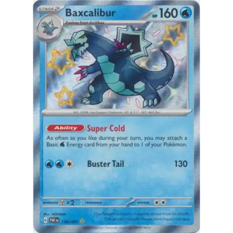 Baxcalibur - Baby Shiny - Holo - 130/091 - Enkeltkort