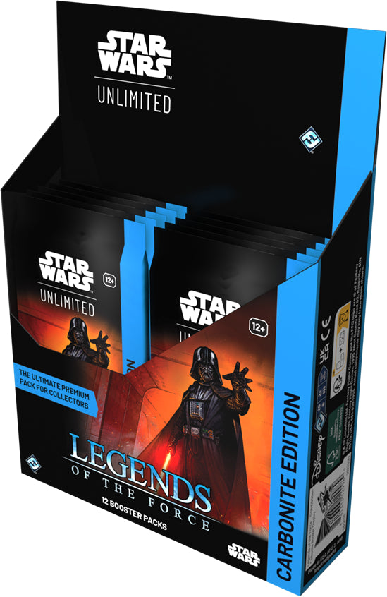 Star Wars: Unlimited TCG - Legends of the Force - Carbonite Edition - Booster Display Box (12 Pakker) Kortspil