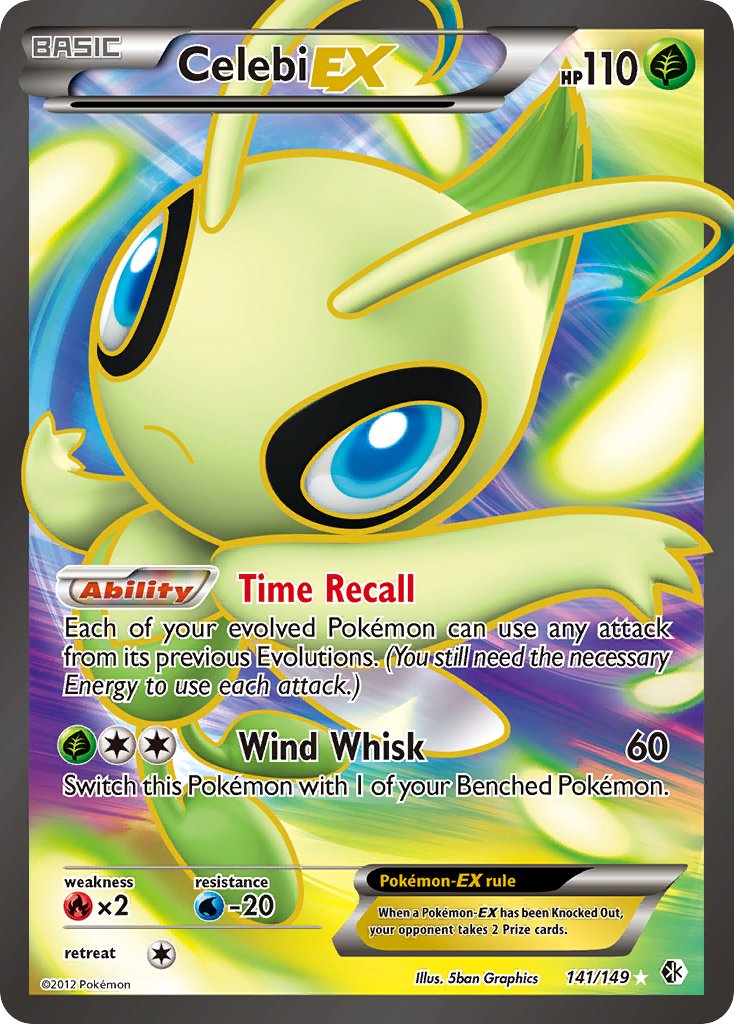 Celebi EX - Boundaries Crossed (Ultra Rare) [BCR-141] English / Near Mint / Normal
