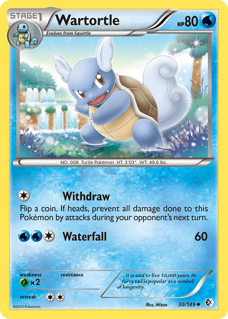 Wartortle - Boundaries Crossed (Uncommon) [BCR-30] English / Near Mint / Normal