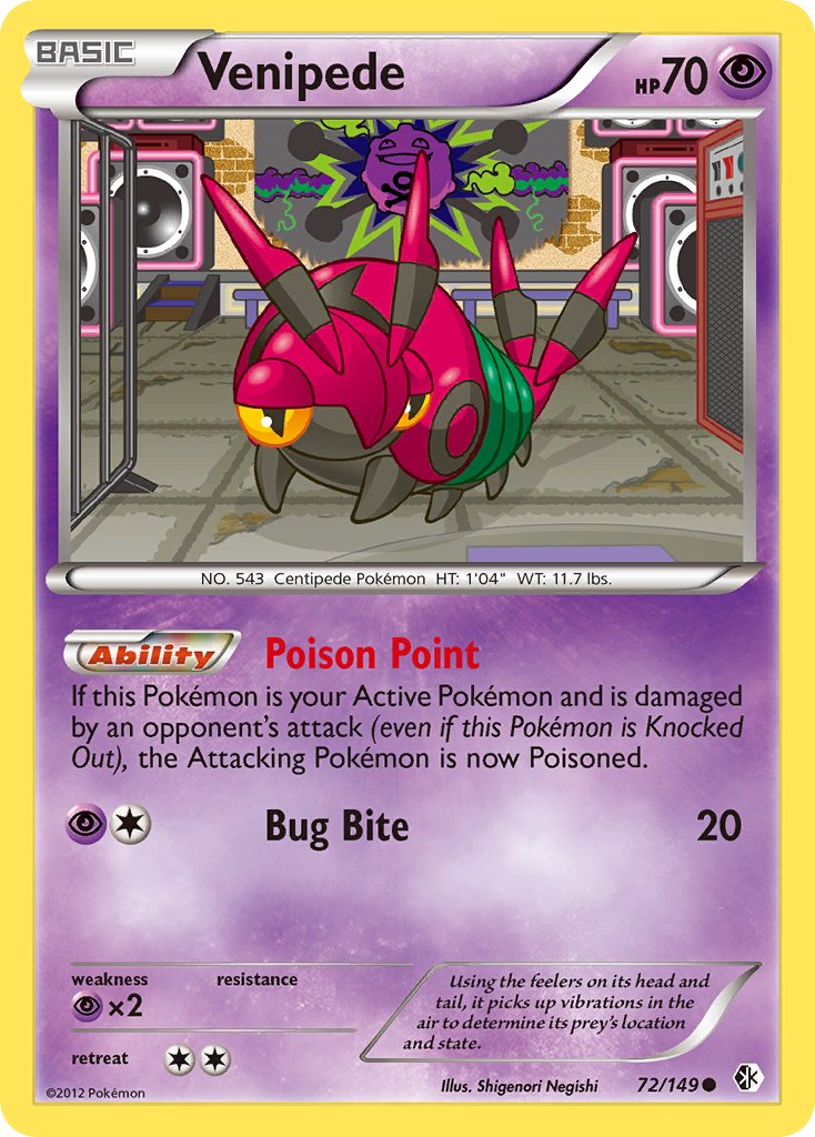 Venipede - Boundaries Crossed (Common) [BCR-72] English / Near Mint / Normal