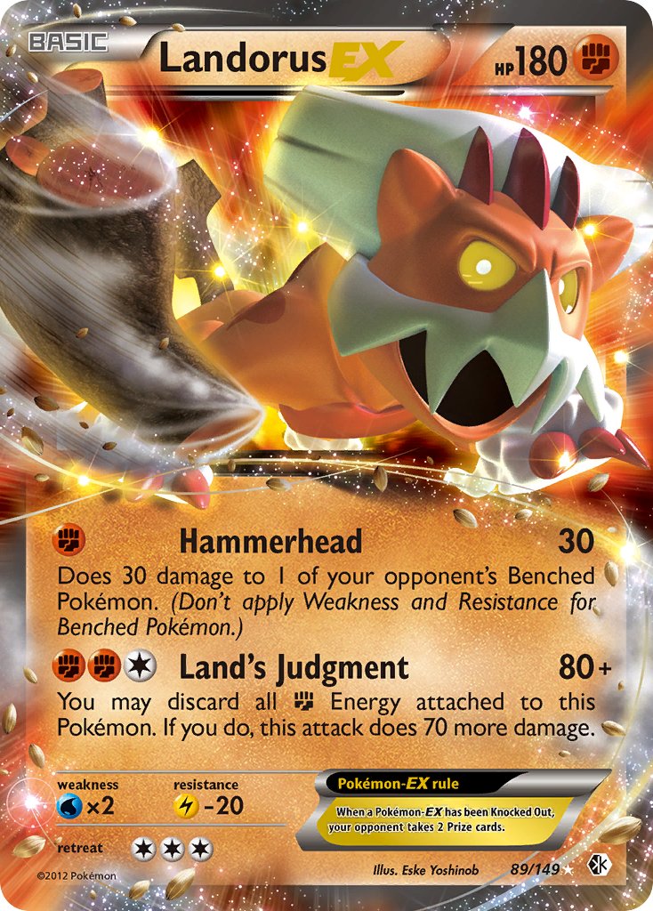 Landorus EX - Boundaries Crossed (Ultra Rare) [BCR-89] English / Near Mint / Normal