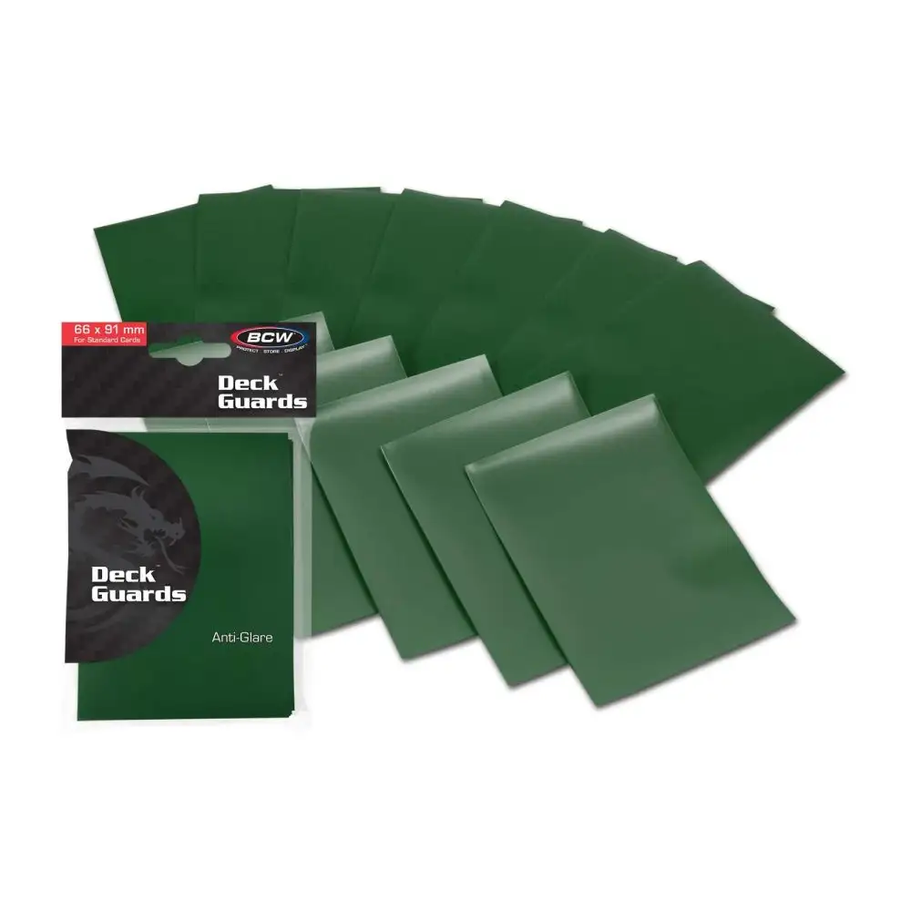BCW: Deck Guard - Double Matte (50 stk.) Card Sleeves BCW Grøn 