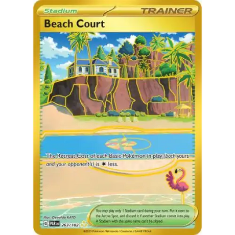 Beach Court - Gold - 263/182 - Enkeltkort
