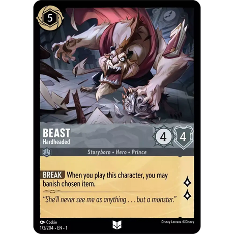 Beast - Hardheaded (Uncommon) - 172/204 - Disney Lorcana