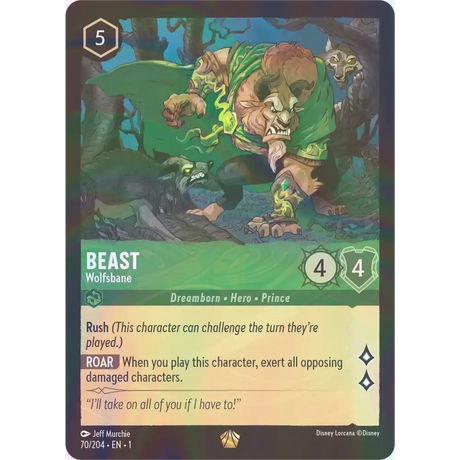 Beast - Wolfsbane - Foil (Legendary) - 70/204 - Disney