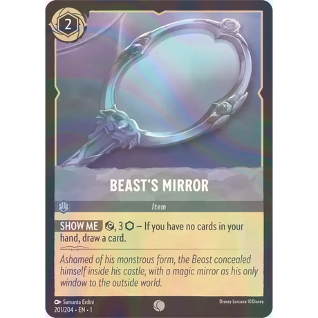 Beast’s Mirror - Foil (Common) - 201/204 - Disney Lorcana