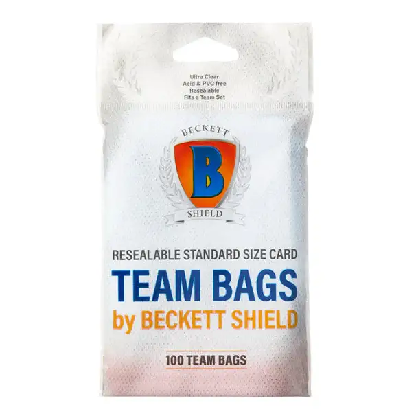 Beckett Shield: Resealable Standard Size Card - Team Bags Sleeves Beckett Shield 