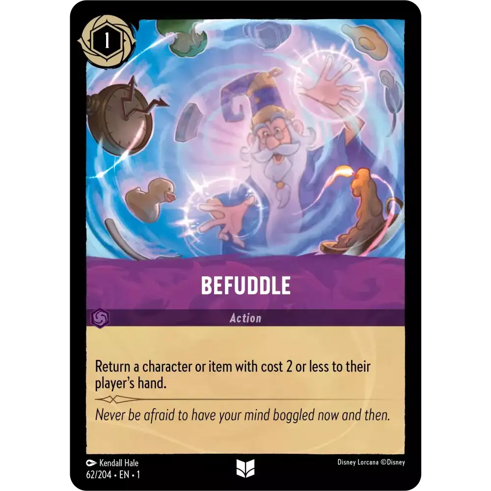 Befuddle (Uncommon) - 62/204 - Disney Lorcana Singles