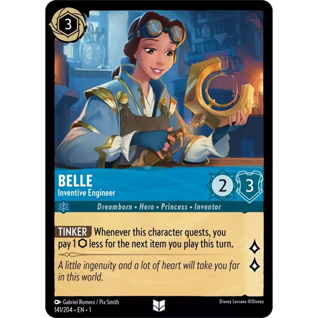 Belle - Inventive Engineer (Uncommon) - 141/204 - Disney