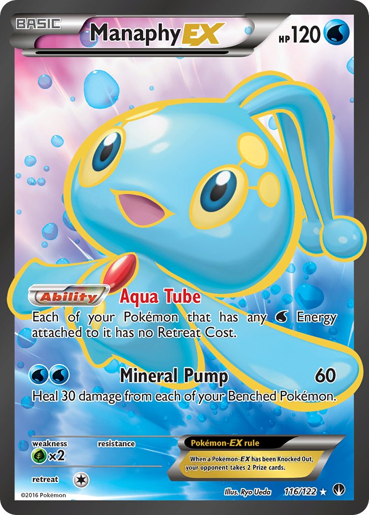 Manaphy EX - BREAKpoint (Ultra Rare) [BKP-116] English / Near Mint / Normal