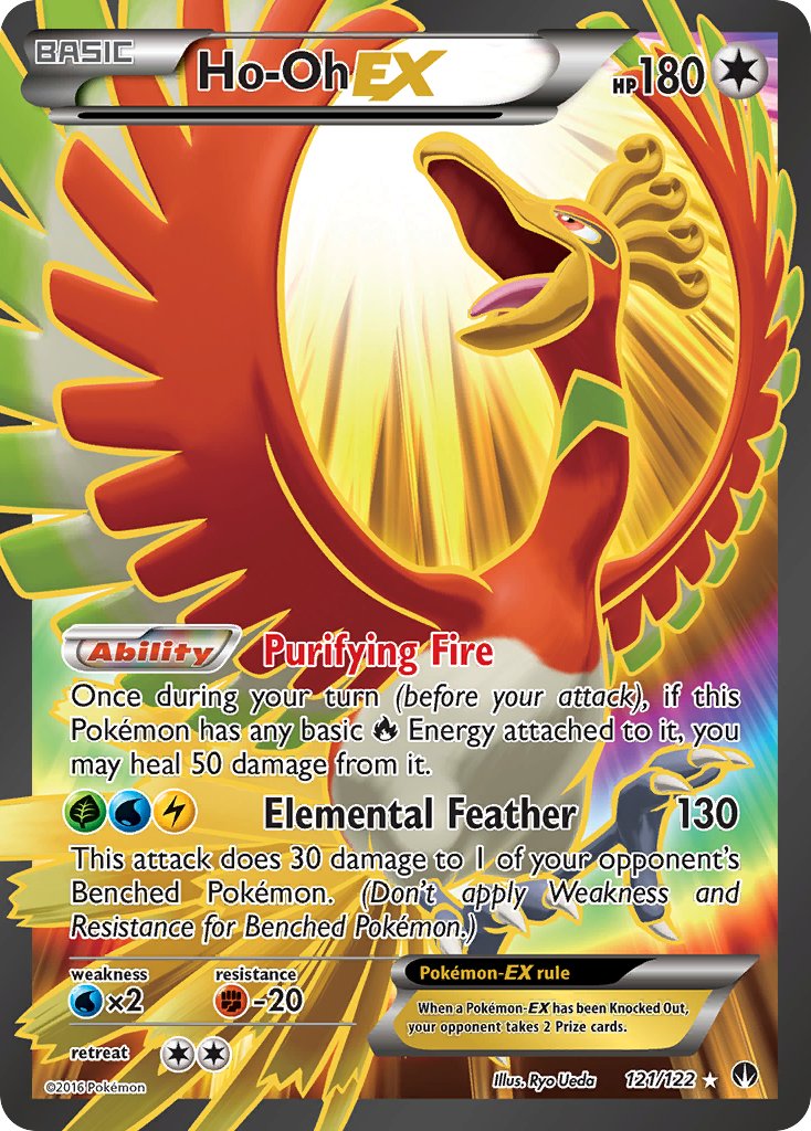 Ho-Oh EX⁣ - BREAKpoint⁣ (Ultra Rare)⁣ [121] English / Near Mint / Normal