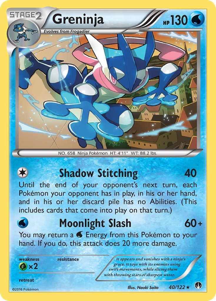 Greninja - BREAKpoint (Rare) [BKP-40] English / Near Mint / Normal