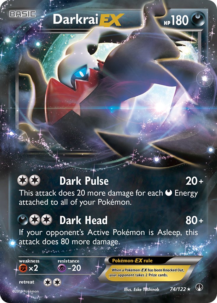 Darkrai EX - BREAKpoint (Ultra Rare) [BKP-74] English / Near Mint / Normal