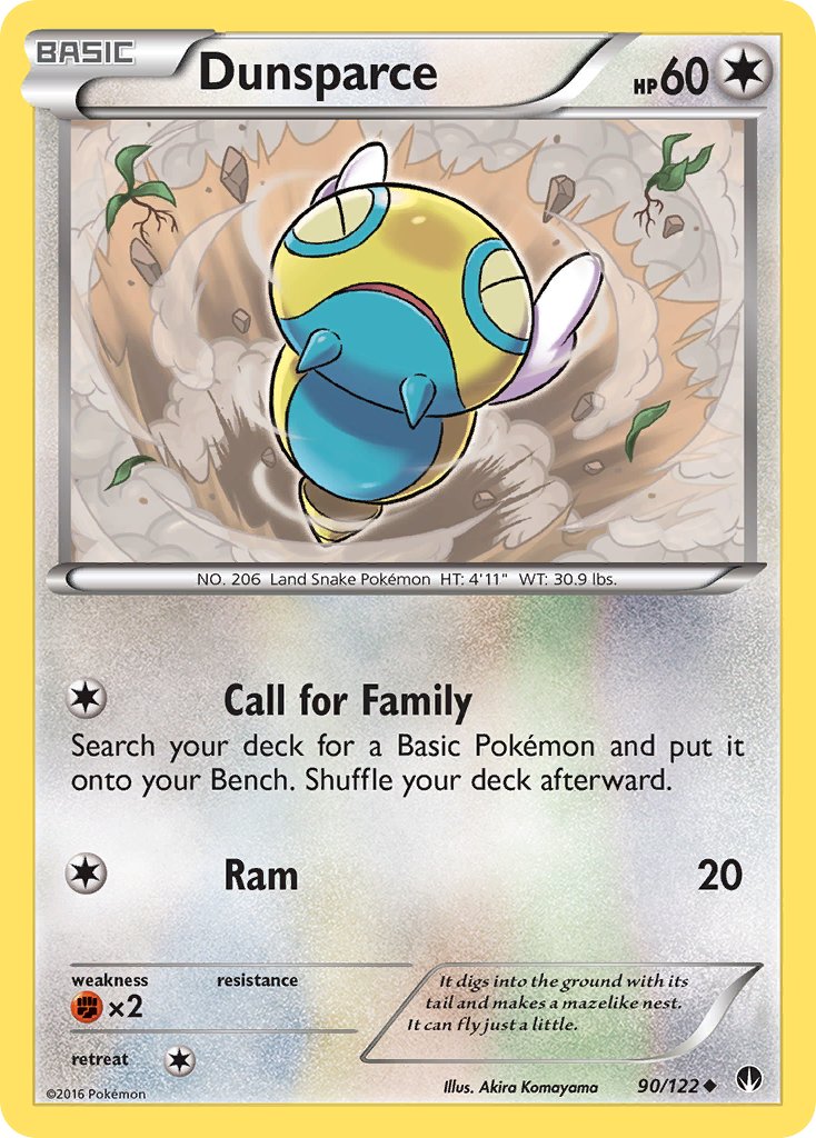 Dunsparce - BREAKpoint (Uncommon) [BKP-90] English / Near Mint / Normal