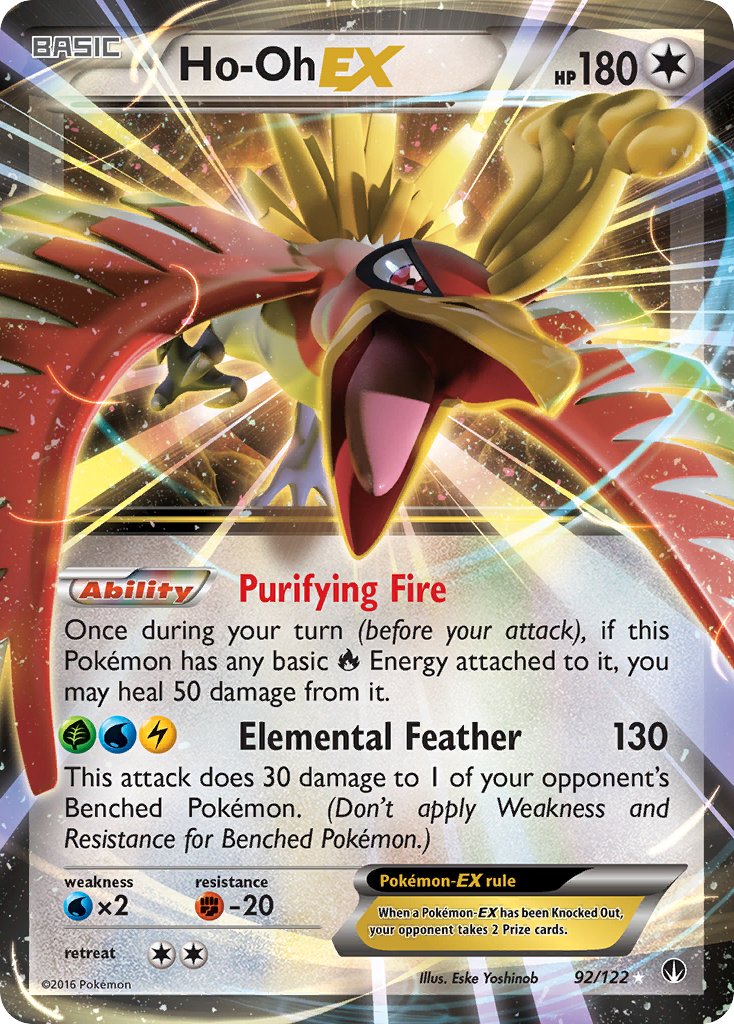 Ho-Oh EX - BREAKpoint (Ultra Rare) [BKP-92] English / Near Mint / Normal