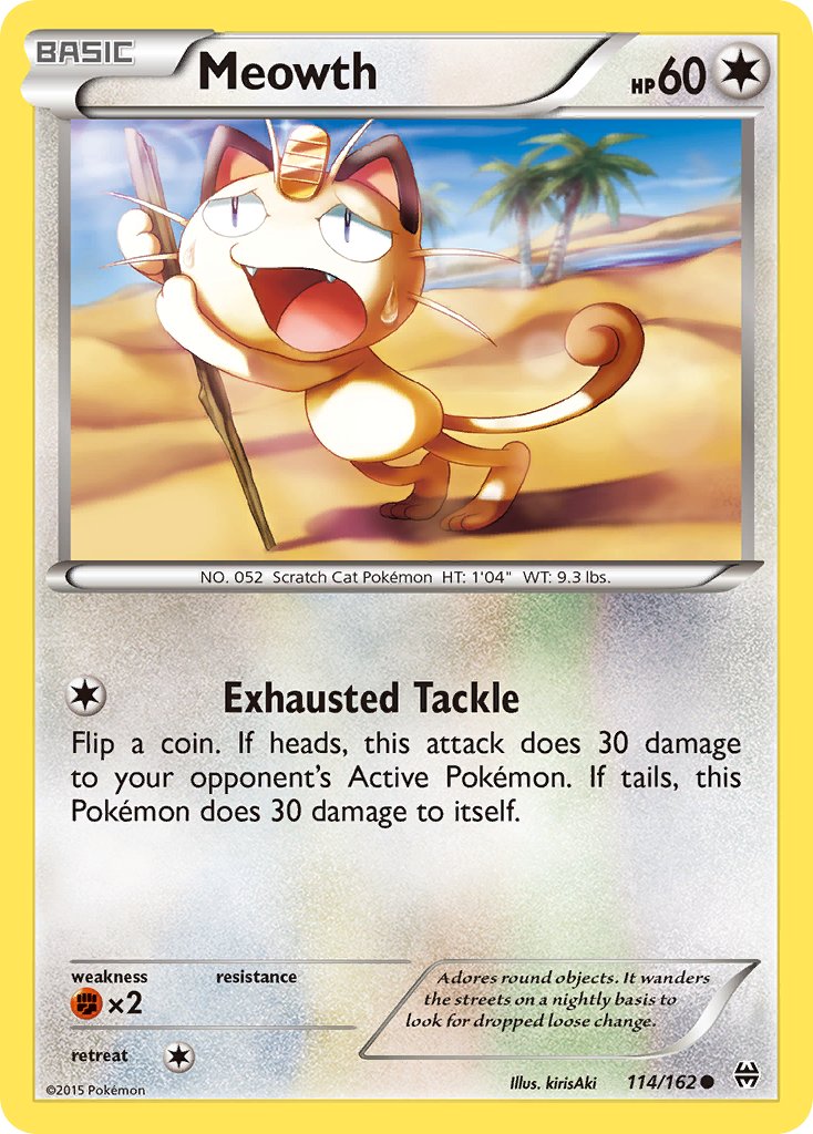Meowth - BREAKthrough (Common) [BKT-114] English / Near Mint / Normal