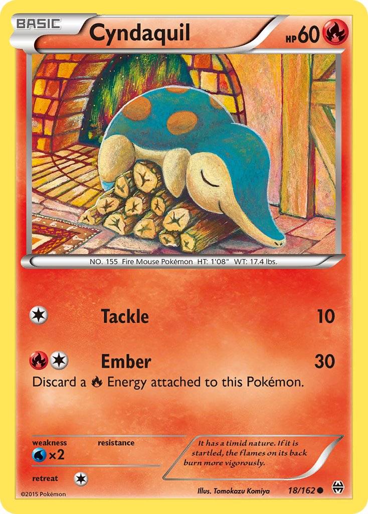 Cyndaquil - BREAKthrough (Common) [BKT-18] English / Near Mint / Normal