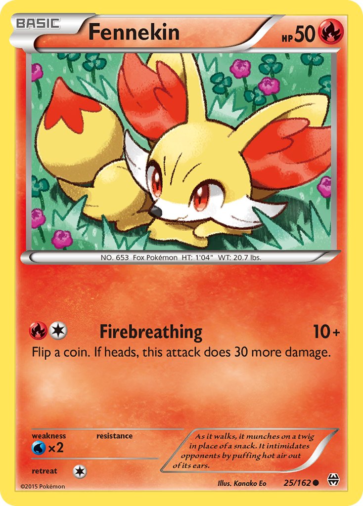 Fennekin - BREAKthrough (Common) [BKT-25] English / Near Mint / Normal