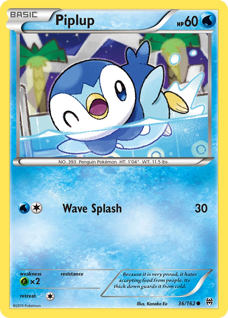 Piplup - BREAKthrough (Common) [BKT-36] English / Near Mint / Normal