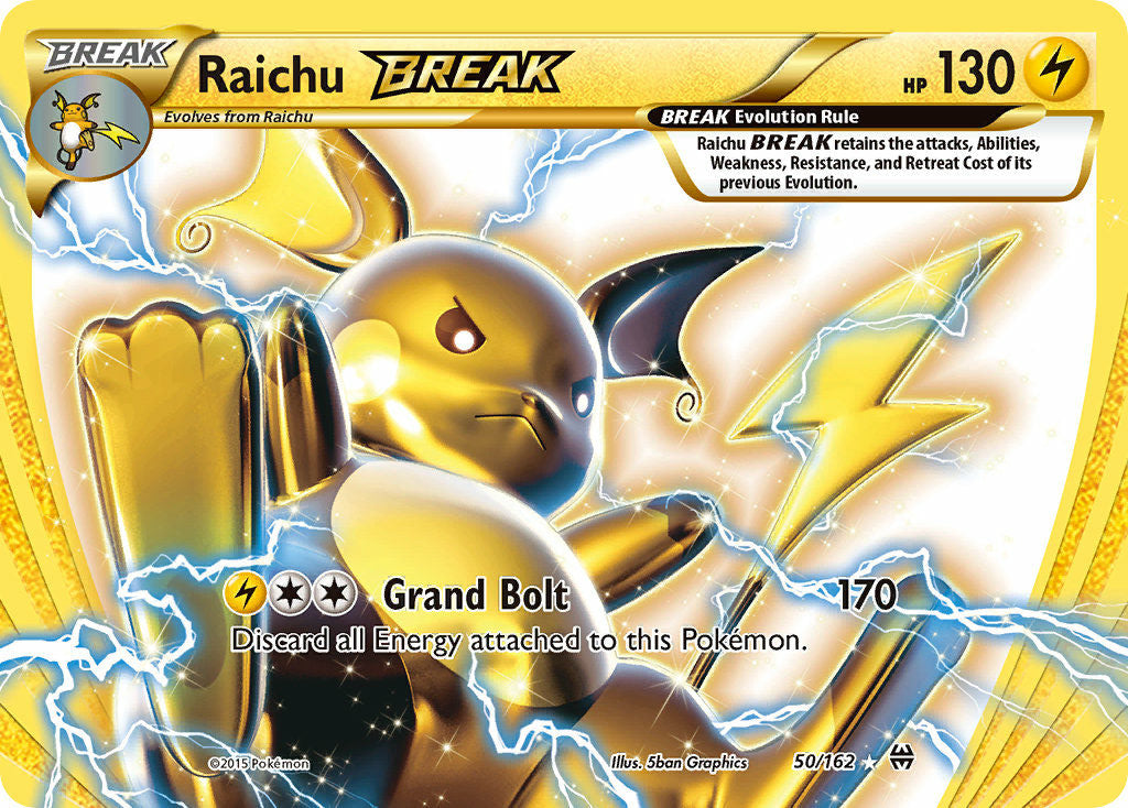 Raichu BREAK - BREAKthrough (Holo Rare) [BKT-50] English / Excellent / Normal
