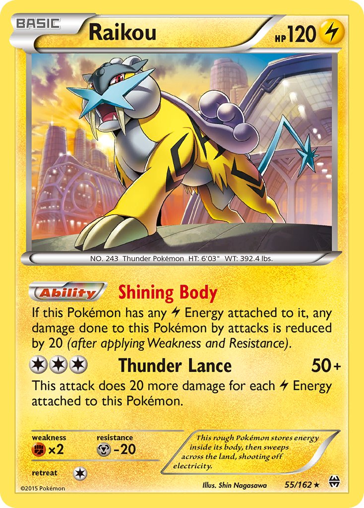 Raikou - BREAKthrough (Holo Rare) [BKT-55] English / Near Mint / Normal