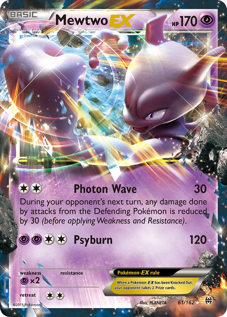 Mewtwo EX - BREAKthrough (Ultra Rare) [BKT-61] English / Light Played / Normal