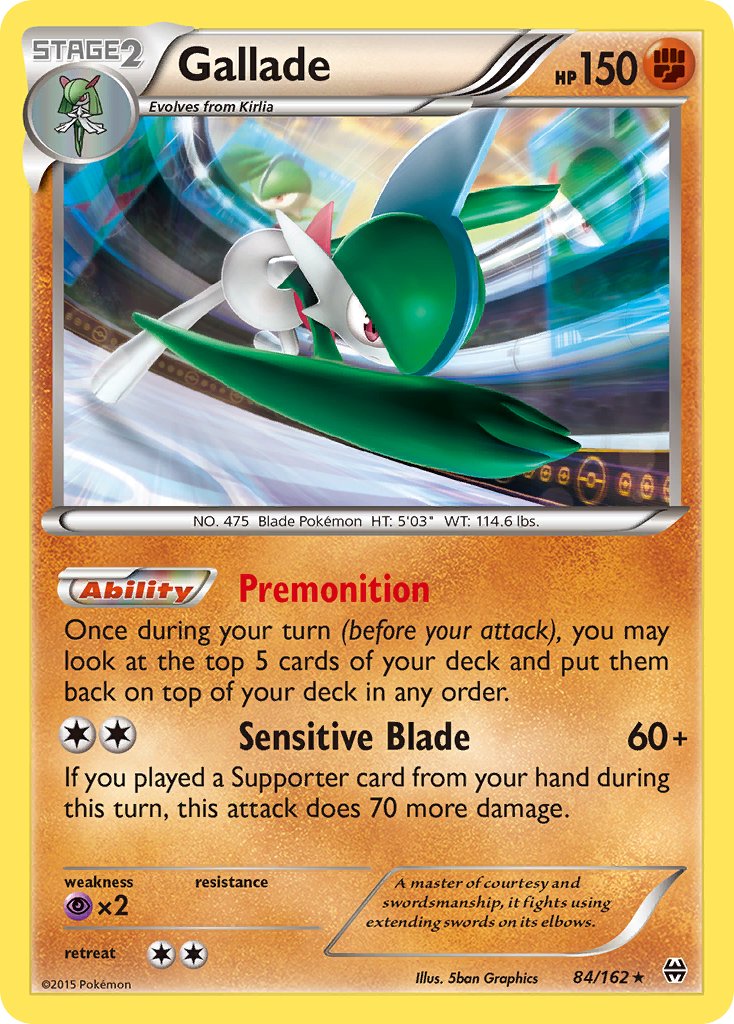 Gallade - BREAKthrough (Holo Rare) [BKT-84] English / Near Mint / Normal